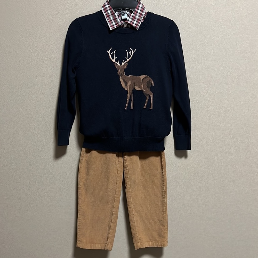 Class Club 3-Piece Holiday Deer Outfit - Picture 2 of 11